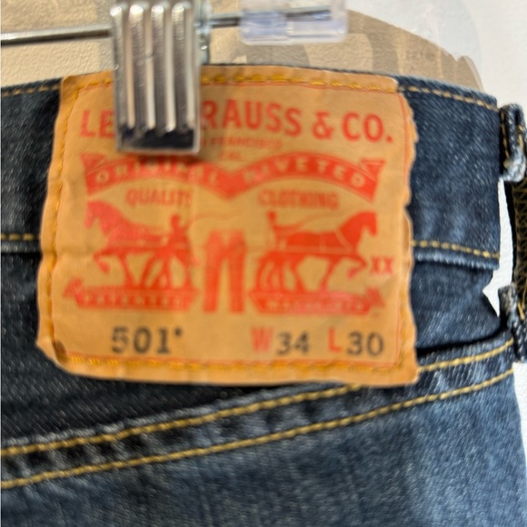 Levi’s 501 100% cotton 34 tag - Picture 2 of 9